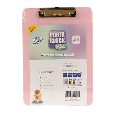 Portablock Sifap A4 Rosa Pastel Art.240021
